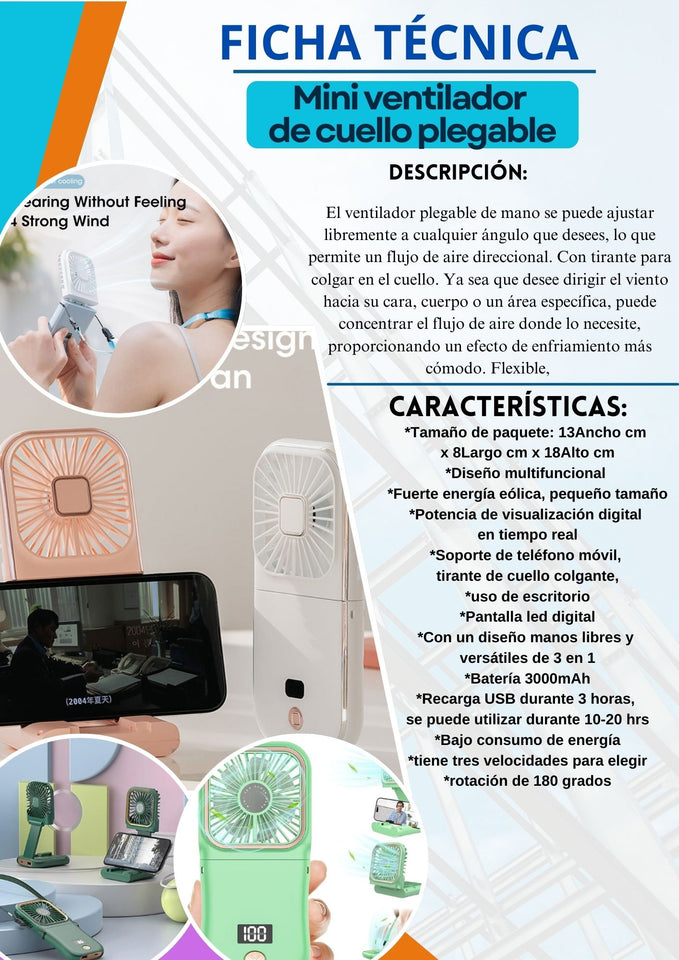 VENTILADOR DE CUELLO PLEGABLE