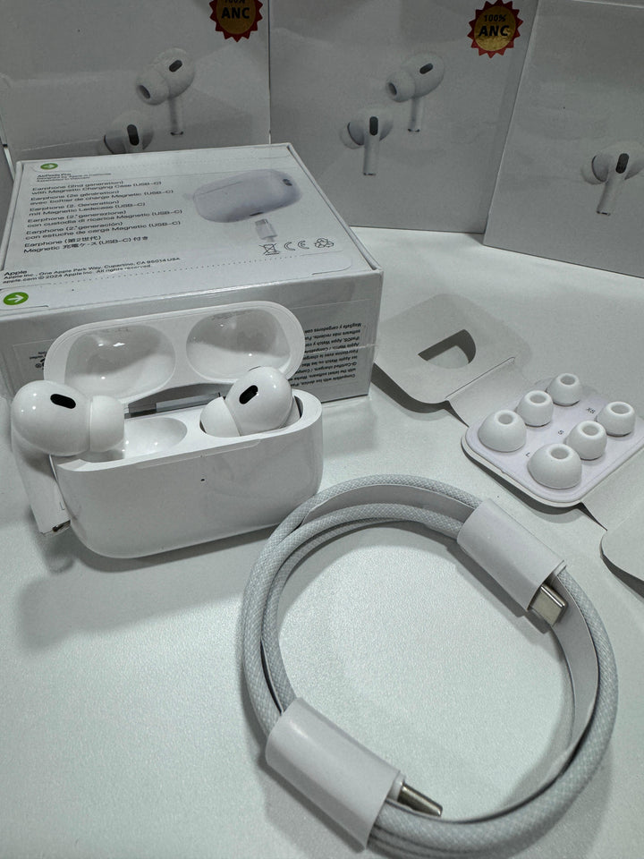 AIRPODS 2DA. GENERACIÓN CON ANC – LOGO Y CINTILLO DE SEGURIDAD